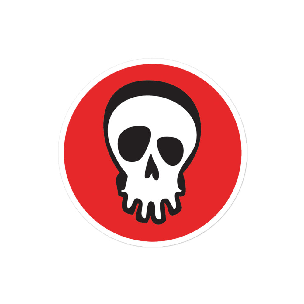 Ghouls n' Gasoline Skull Stickers - 4" x 4"