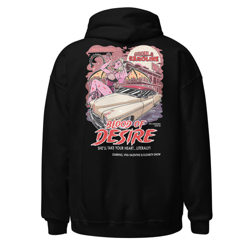 Blood of Desire: '52 Oldsmobile Super 88 - Unisex Hoodie - Ghouls n' Gasoline - Back View