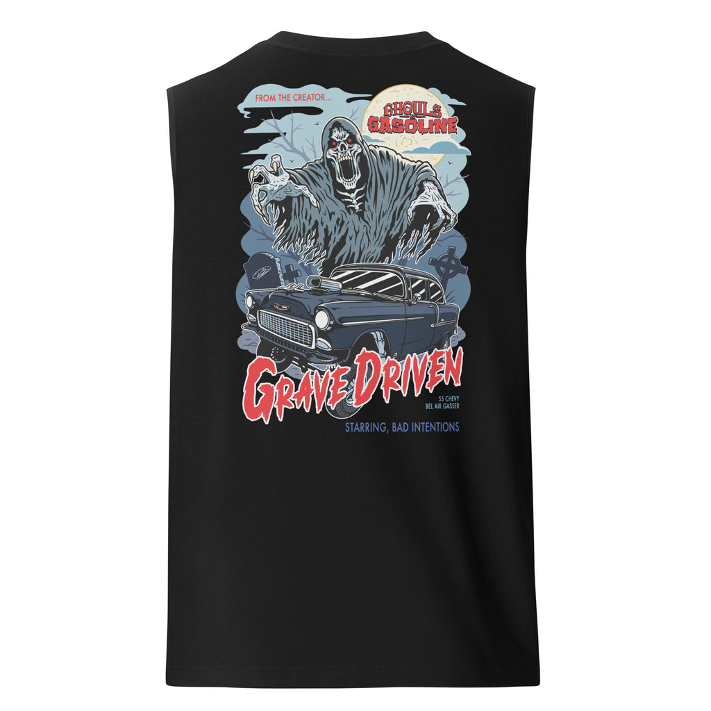 Grave Driven: '55 Chevy Bel Air: Muscle Tank - Ghouls n' Gasoline - Back View