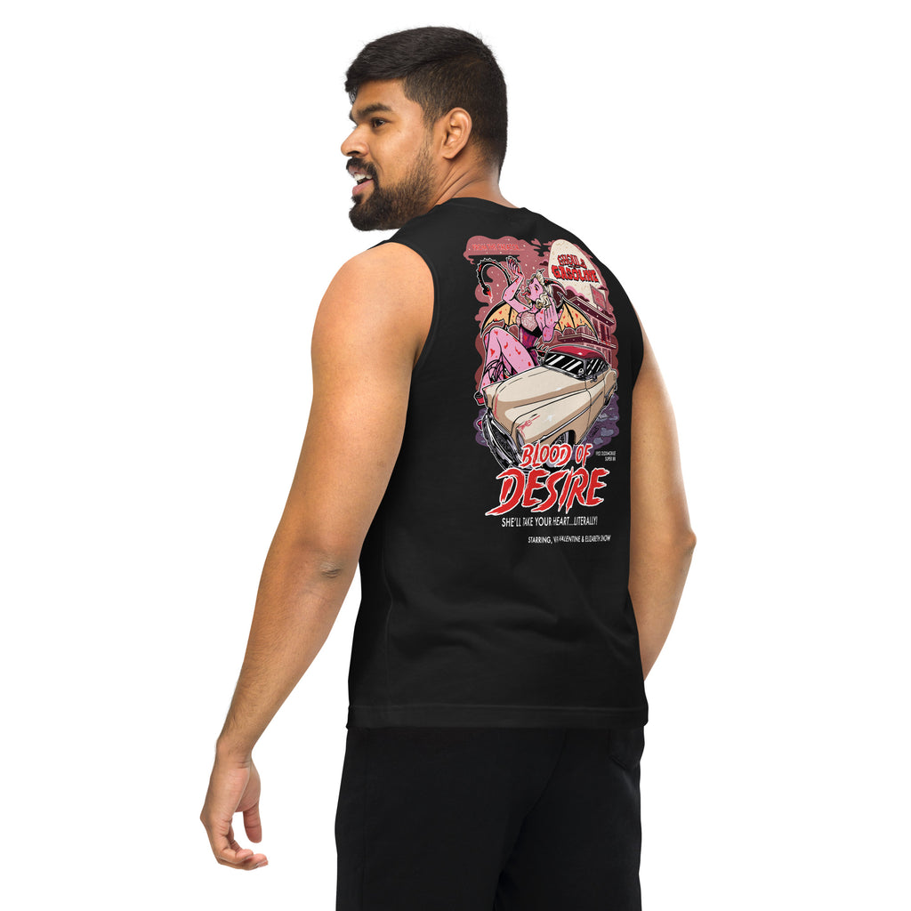 Blood of Desire: '52 Oldsmobile Super 88: Muscle Tank - Ghouls n' Gasoline - Male Model - Back View