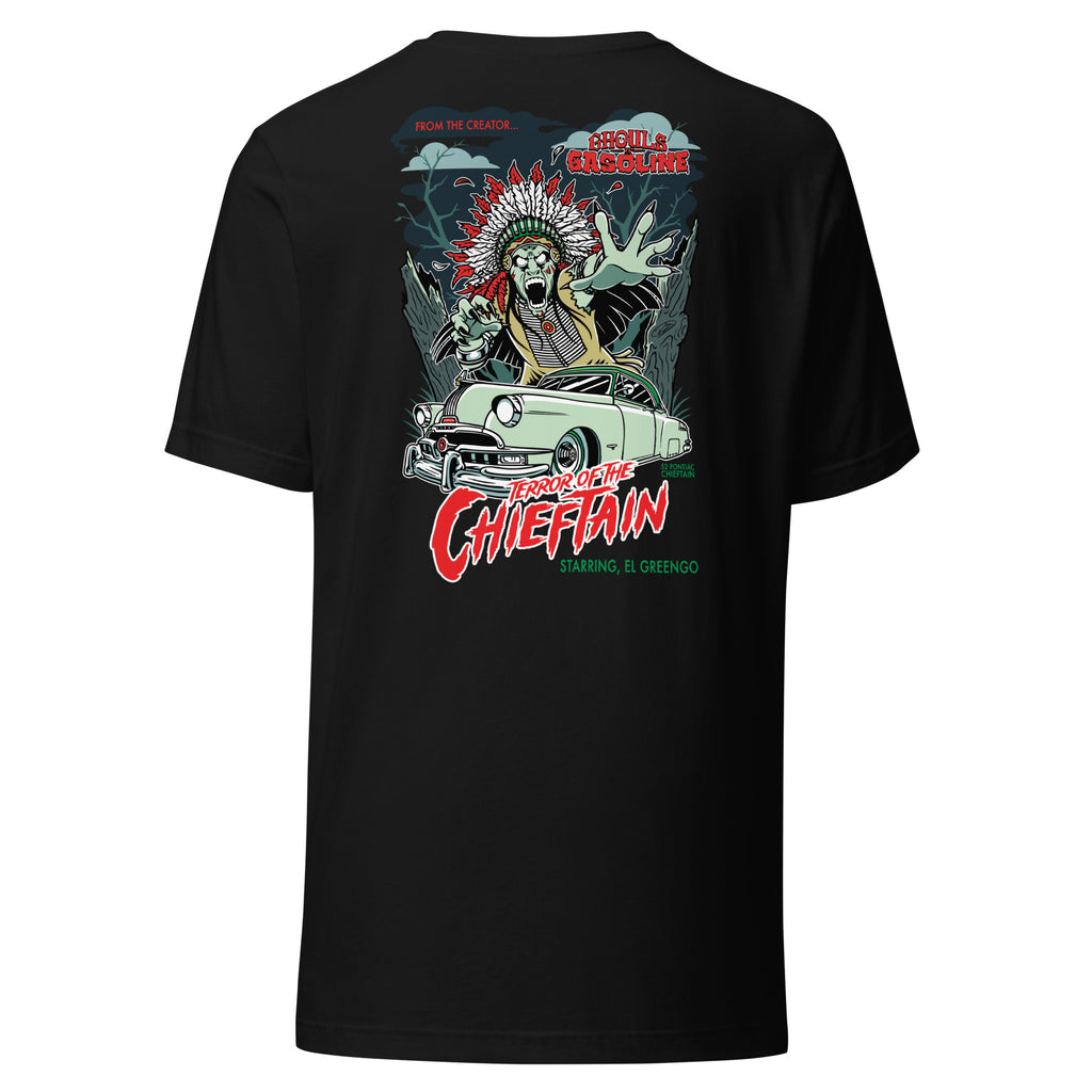 Chief of Terror: '52 Pontiac Chieftain - Unisex T-Shirt - Ghouls n' Gasoline - Back View