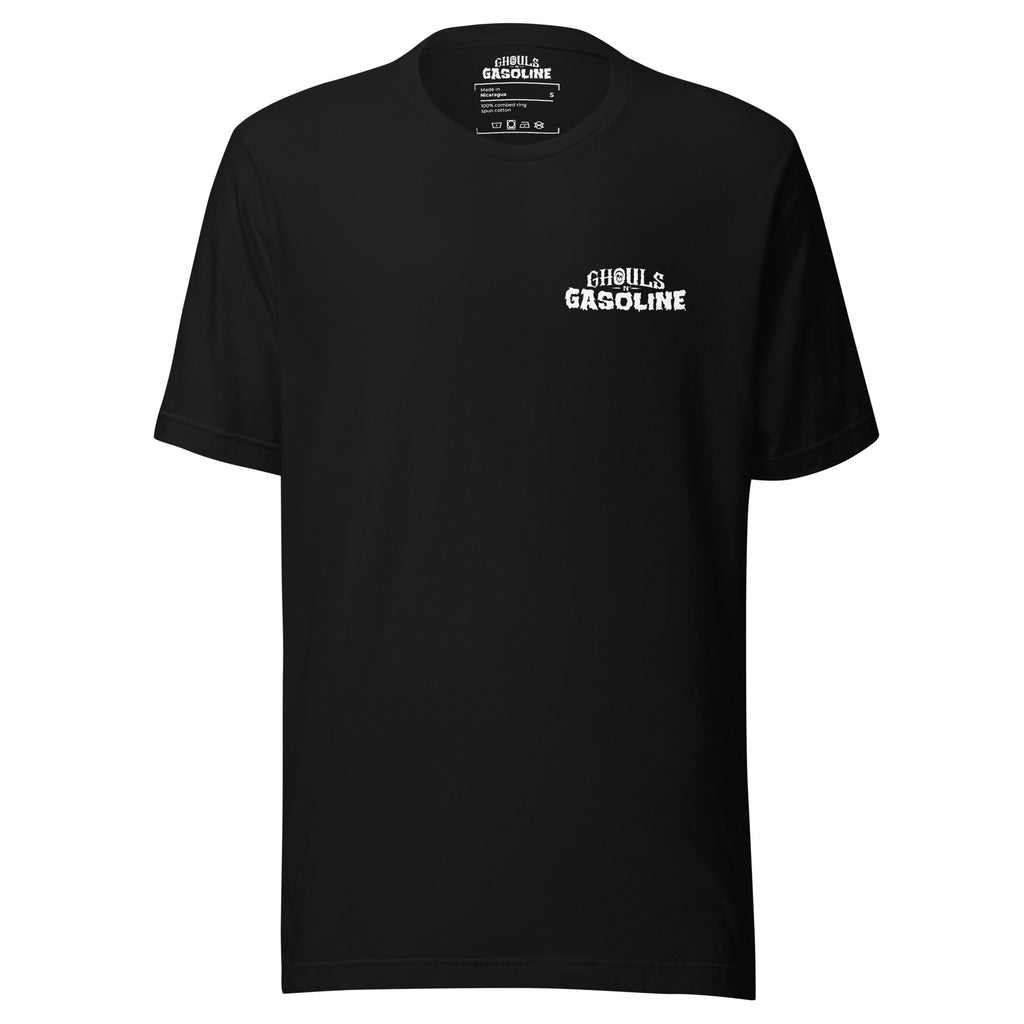 Grave Driven: '55 Chevy Bel Air - Unisex T-Shirt - Ghouls n' Gasoline - Front View
