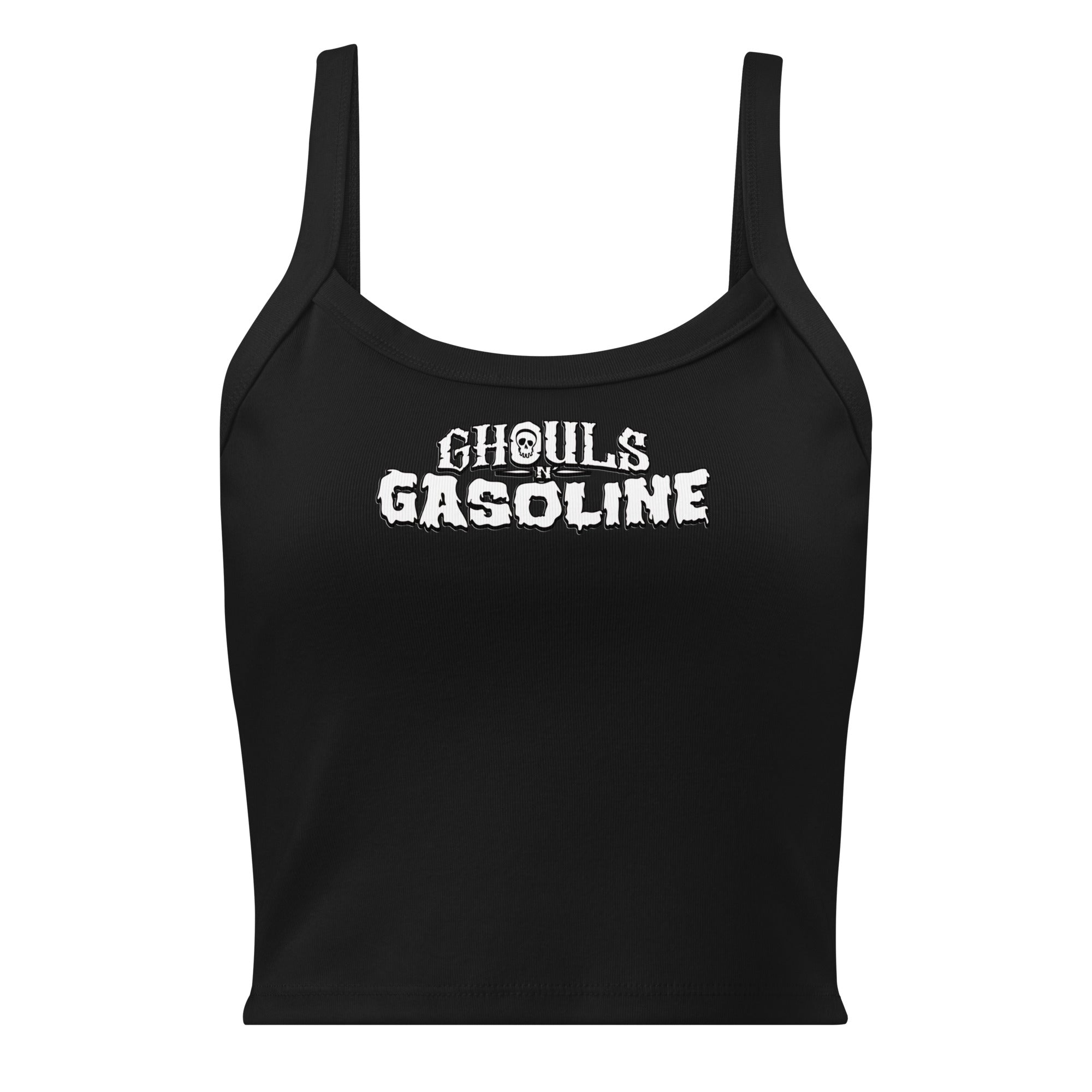 Classic Ghouls n' Gasoline Women’s Tank Top - Black Tank with White Logo
