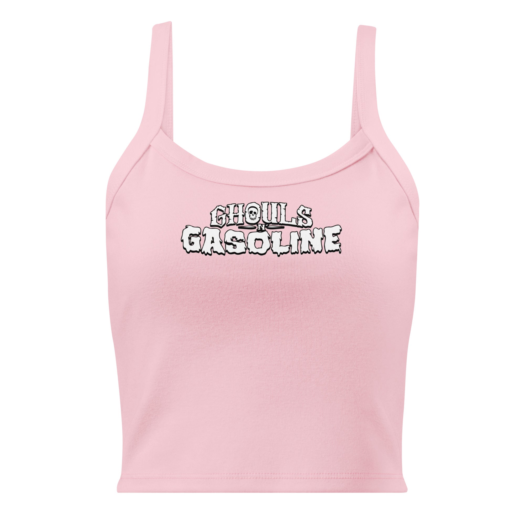 Classic Ghouls n' Gasoline Women’s Tank Top - Pink Tank with White Logo