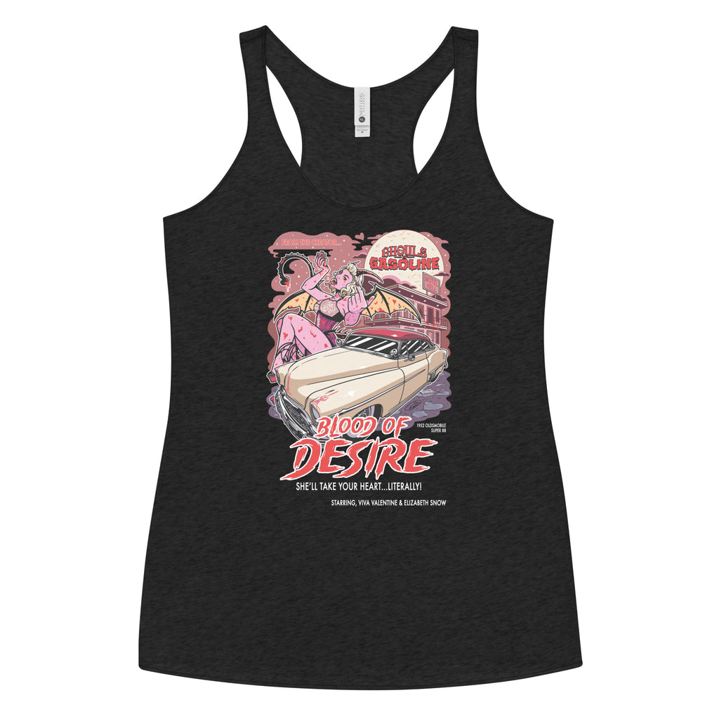 Blood of Desire: '52 Oldsmobile Super 88 - Women's Razorback Tank Top - Ghouls n' Gasoline - Front View