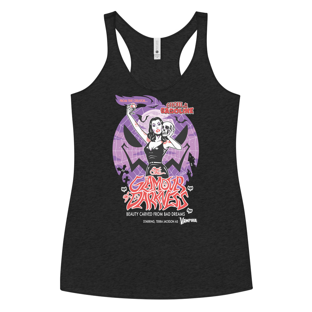 Vampira: Glam of Darkness: Special Edition - Racerback Tank Top - Ghouls n' Gasoline - Front View